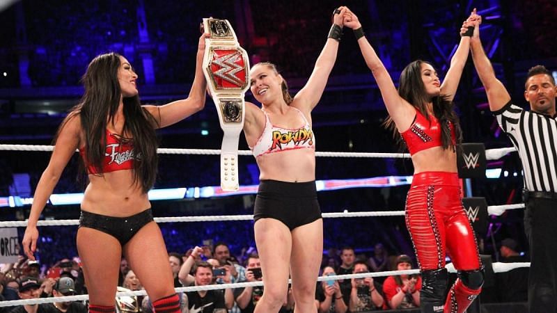 Ronda Rousey was made to look strong at Super Show-Down